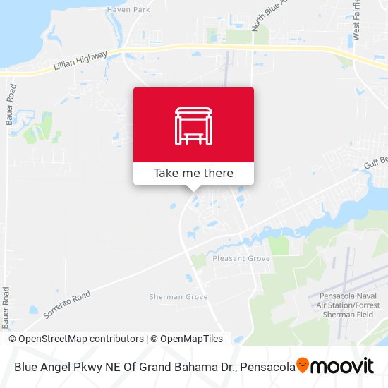 Blue Angel Pkwy NE Of Grand Bahama Dr. map