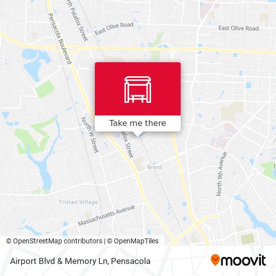 Airport Blvd & Memory Ln map