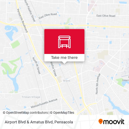 Airport Blvd & Amatus Blvd map