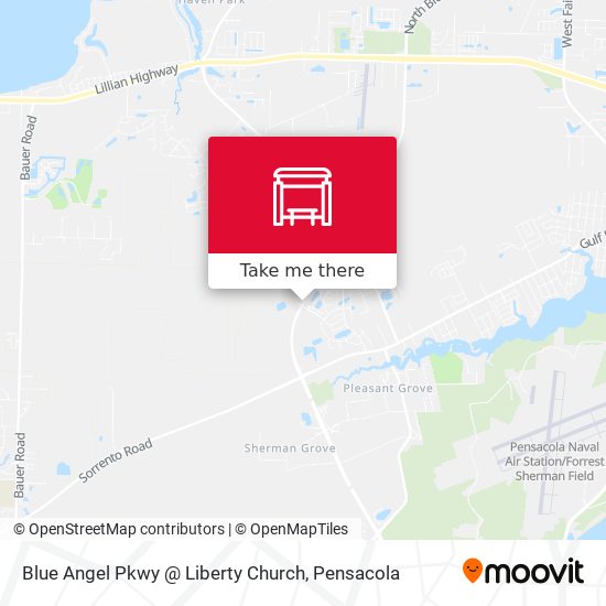 Blue Angel Pkwy @ Liberty Church map