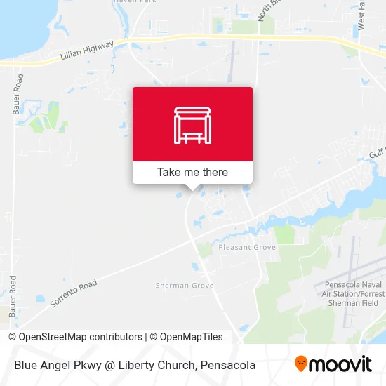 Blue Angel Pkwy @ Liberty Church map