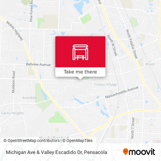 Mapa de Michigan Ave & Valley Escadido Dr