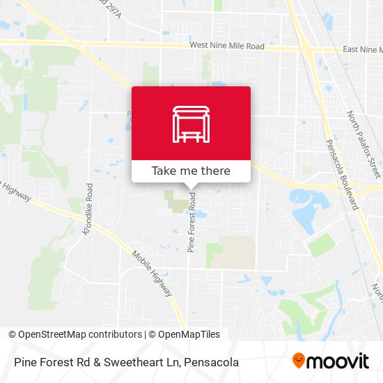 Pine Forest Rd & Sweetheart Ln map