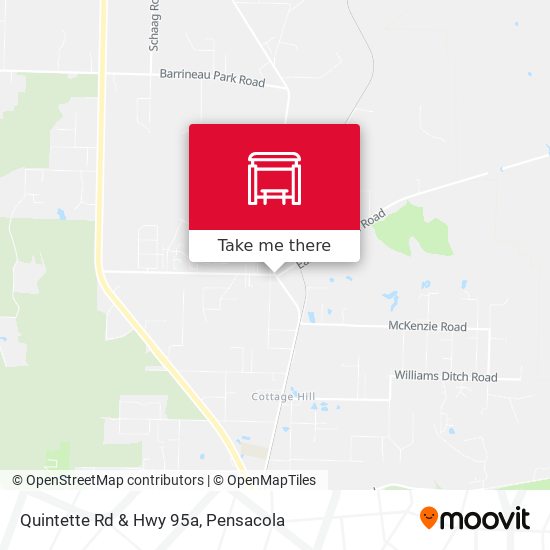 Quintette Rd & Hwy 95a map