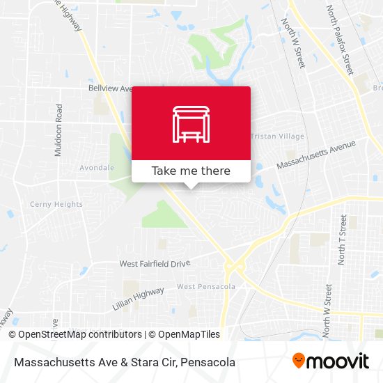 Massachusetts Ave & Stara Cir map