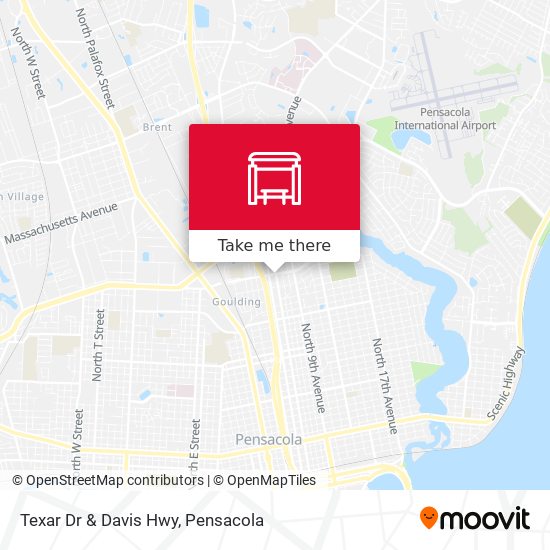 Texar Dr & Davis Hwy map