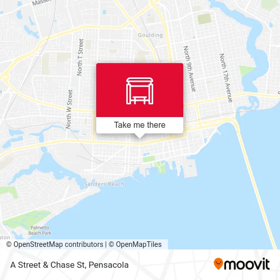 A Street & Chase St map