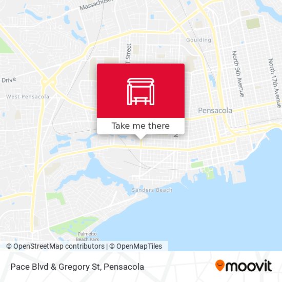 Pace Blvd & Gregory St map