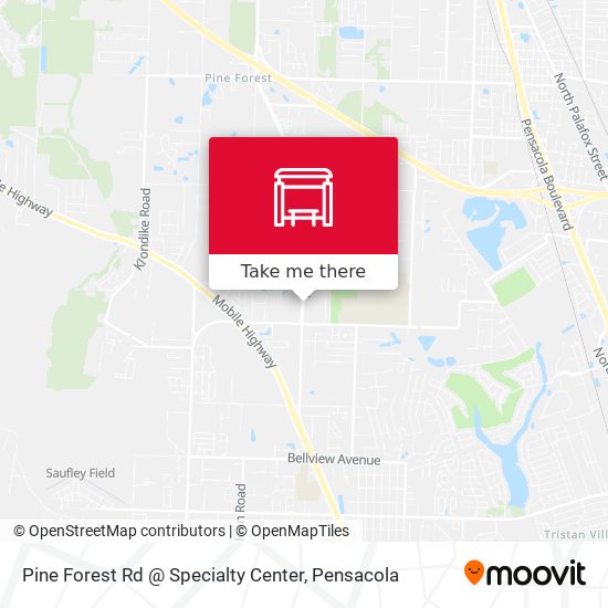 Pine Forest Rd @ Specialty Center map