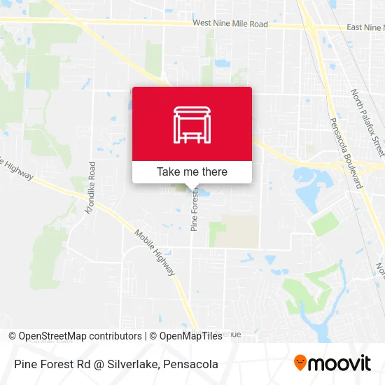 Mapa de Pine Forest Rd @ Silverlake