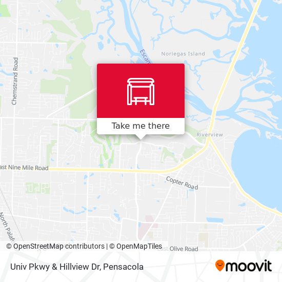 Mapa de Univ Pkwy & Hillview Dr