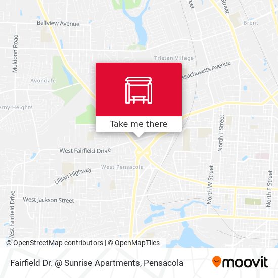 Fairfield Dr. @ Sunrise Apartments map