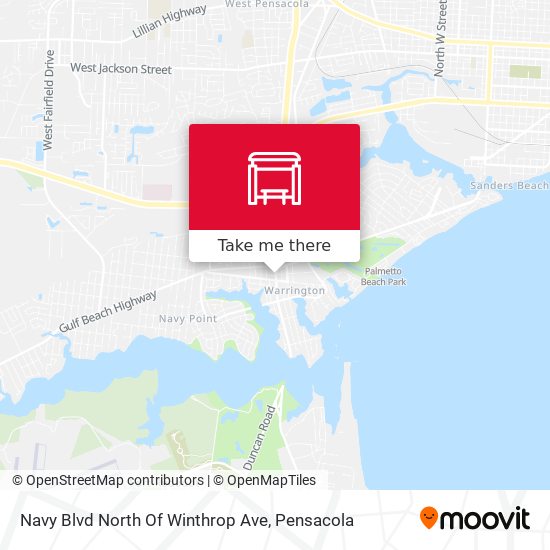 Mapa de Navy Blvd North Of Winthrop Ave