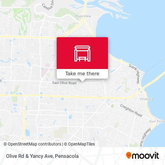 Mapa de Olive Rd & Yancy Ave