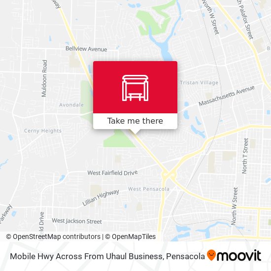 Mobile Hwy Across From Uhaul Business map