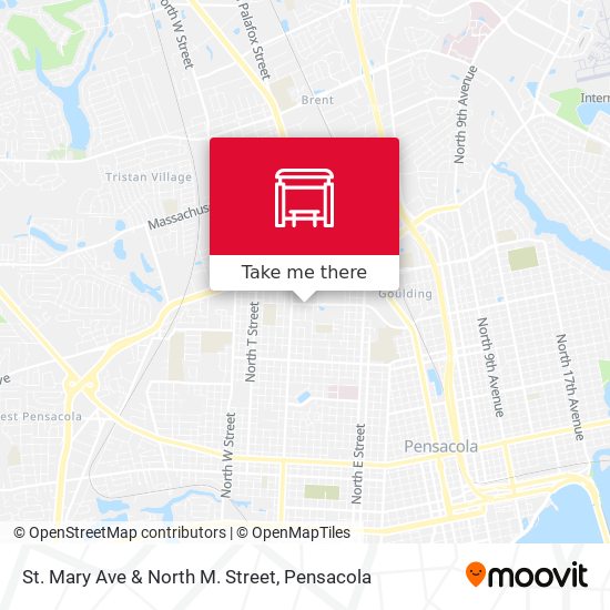 St. Mary Ave & North M. Street map