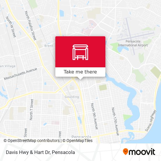 Davis Hwy & Hart Dr map