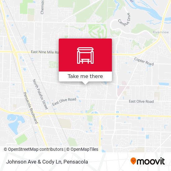 Johnson Ave & Cody Ln map