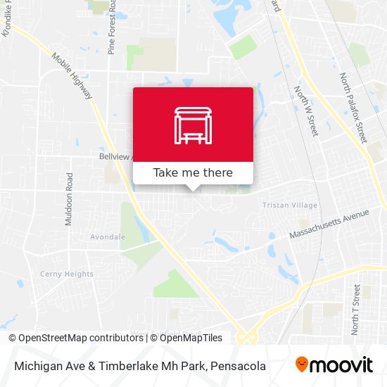 Michigan Ave & Timberlake Mh Park map