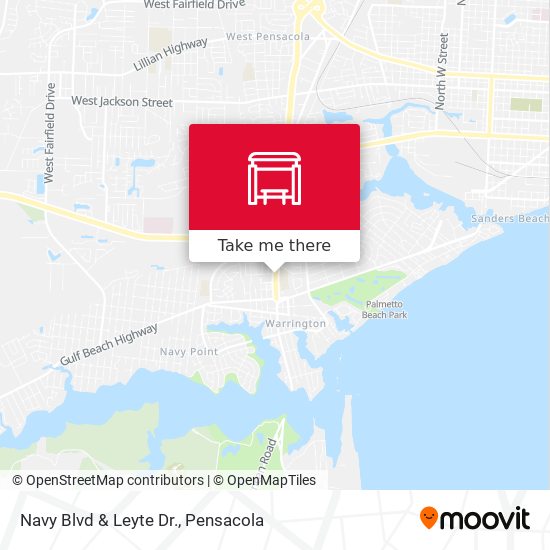 Navy Blvd & Leyte Dr. map