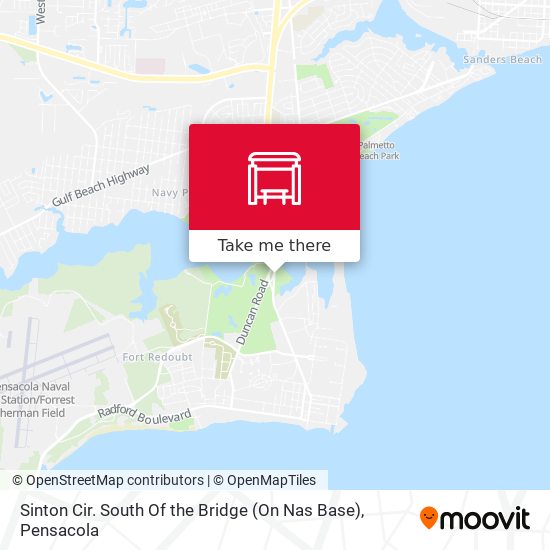 Sinton Cir. South Of the Bridge (On Nas Base) map