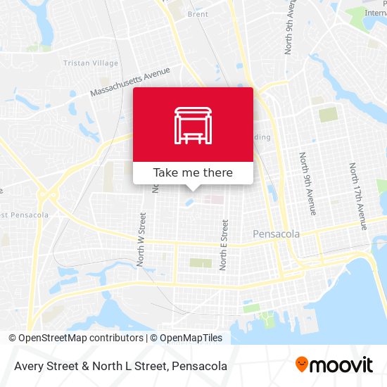 Avery Street & North L Street map