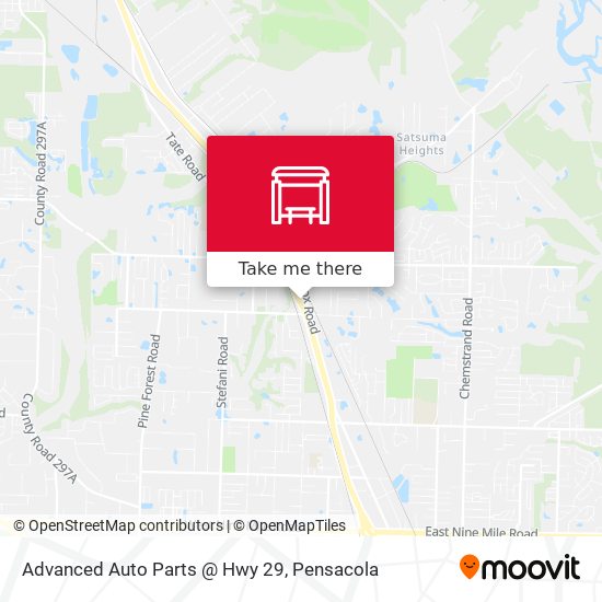 Mapa de Advanced Auto Parts @ Hwy 29