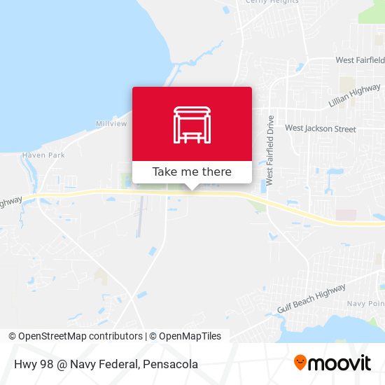 Mapa de Hwy 98 @ Navy Federal