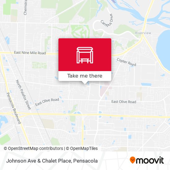Johnson Ave & Chalet Place map