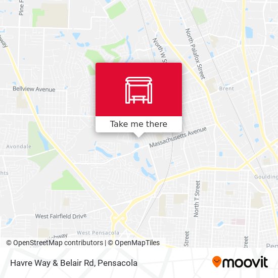 Havre Way & Belair Rd map