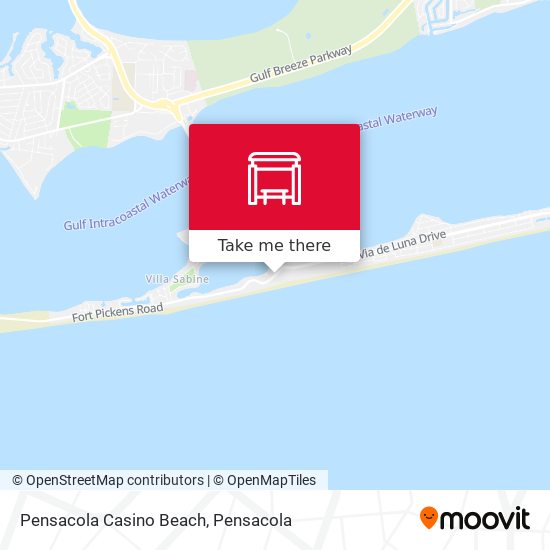 Mapa de Pensacola Casino Beach