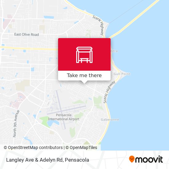 Langley Ave & Adelyn Rd map