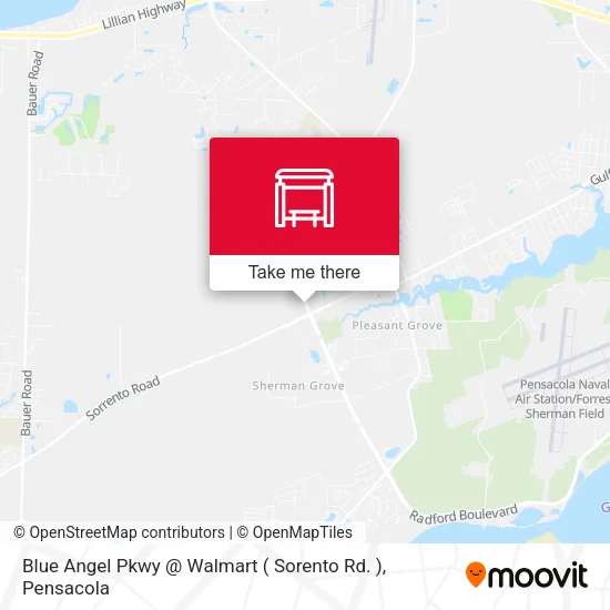 Mapa de Blue Angel Pkwy @ Walmart ( Sorento Rd. )