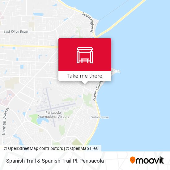 Mapa de Spanish Trail & Spanish Trail Pl