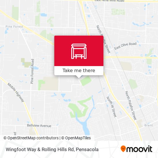 Wingfoot Way & Rolling Hills Rd map