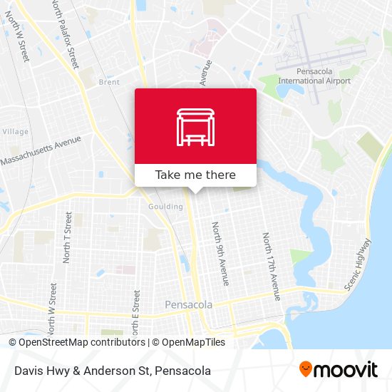 Davis Hwy & Anderson St map