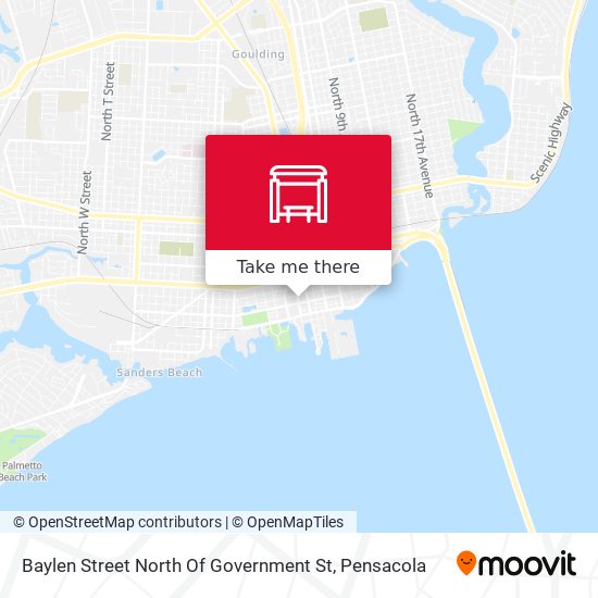 Mapa de Baylen Street North Of Government St