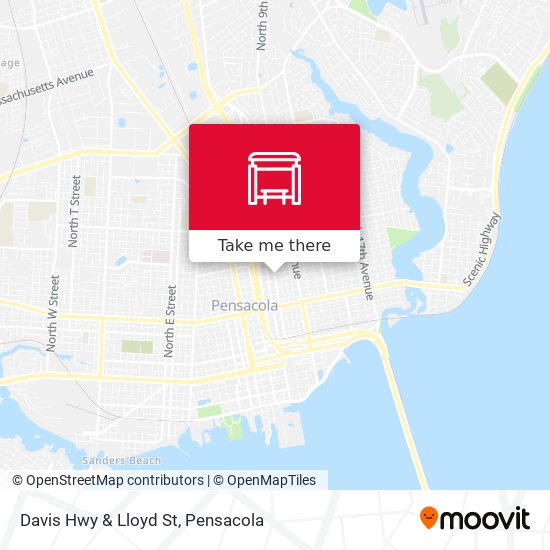 Davis Hwy & Lloyd St map