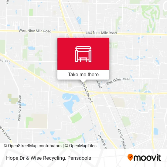 Hope Dr & Wise Recycling map