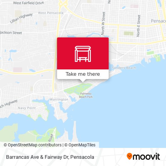 Barrancas Ave & Fairway Dr map