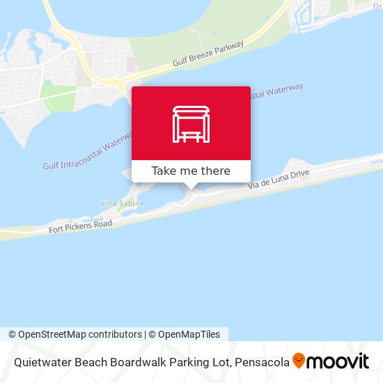 Mapa de Quietwater Beach Boardwalk Parking Lot