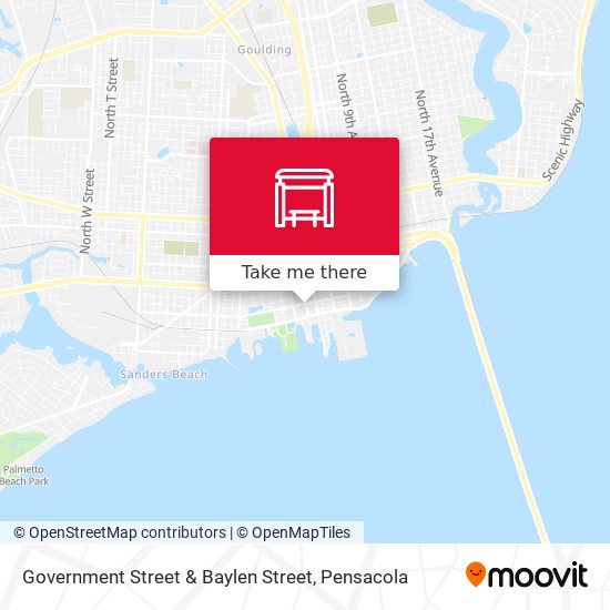 Government Street & Baylen Street map