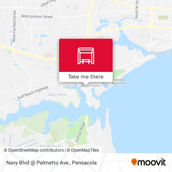 Navy Blvd @ Pelmetto Ave. map