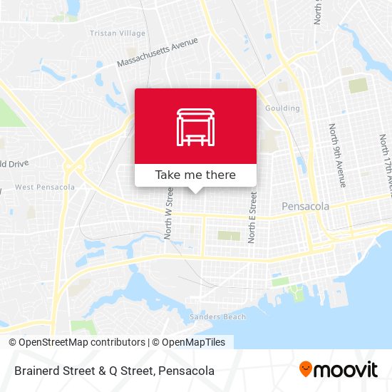 Brainerd Street & Q Street map