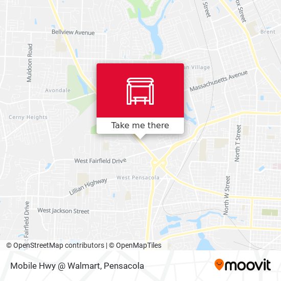 Mobile Hwy @ Walmart map