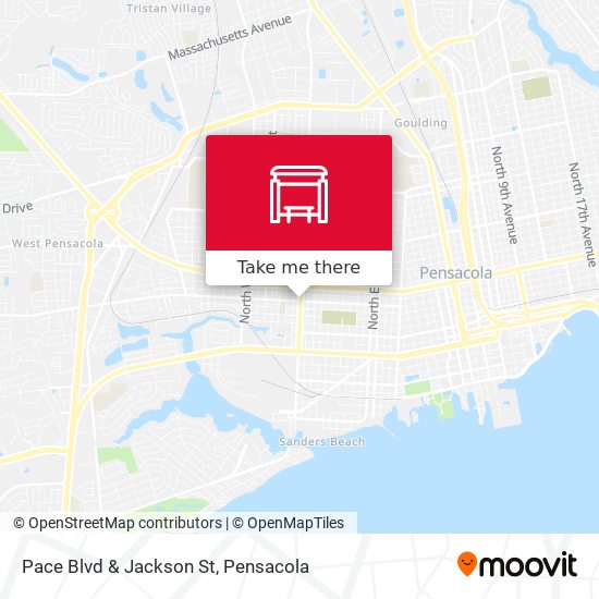 Pace Blvd & Jackson St map