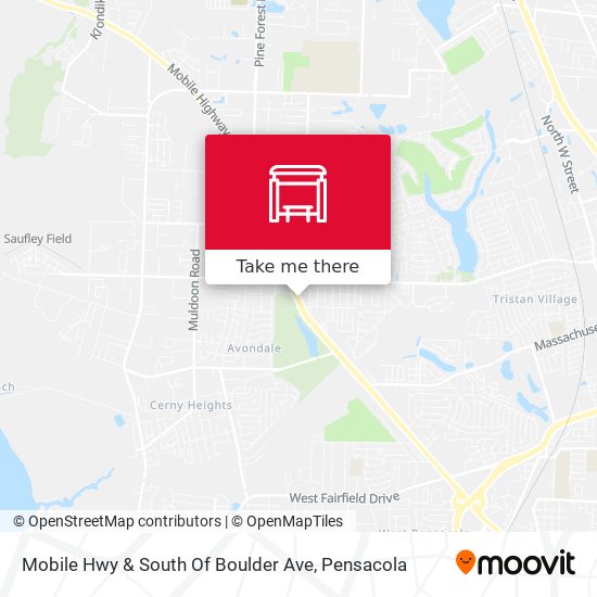 Mobile Hwy & South Of Boulder Ave map