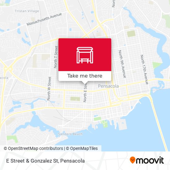 Mapa de E Street & Gonzalez St