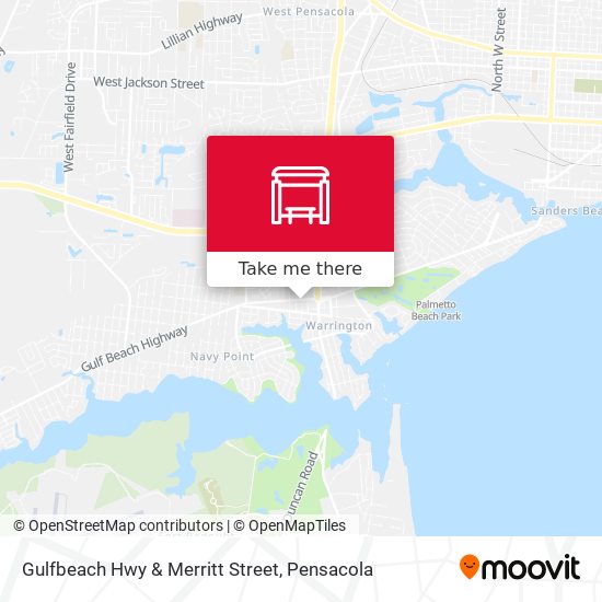 Mapa de Gulfbeach Hwy & Merritt Street