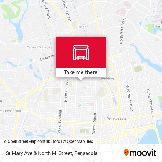 St Mary Ave & North M. Street map